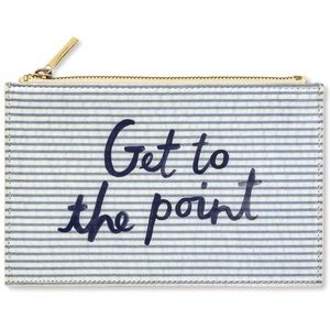Kate Spade seersucker pouch